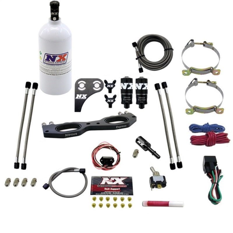 Nitrous Express Polaris RZR 900cc Nitrous Plate Kit w/2.5lb Bottle 67001-2.5P 67001-2.5P Photo - Primary