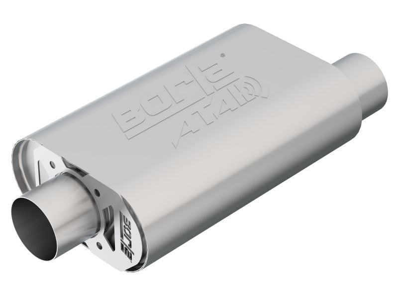 Borla CrateMuffler SBC Hot 350/383 3 inch Offset/Center 14in x 4.35in x 9in Oval Muffler 400844 400844 Photo - Primary