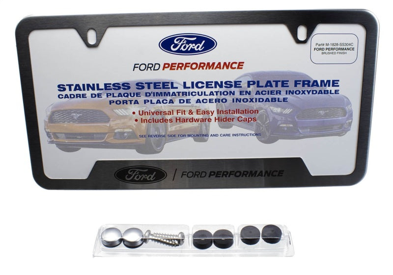 Ford Racing Stainless Steel Ford Performance License Plate Frame M-1828-SS304C M-1828-SS304C Photo - Unmounted