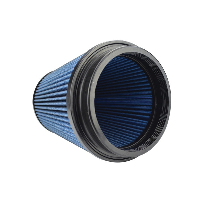 Injen NanoWeb Dry Air Filter 5.00in Inlet w/ShurLok 6.50in Base/ 5.00in Top w/ Barb Fitting X-1099-BB X-1099-BB Photo - Unmounted