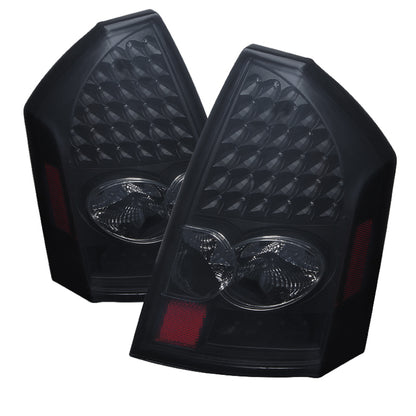 SPYDER Xtune Chrysler 300C 05-07 LED Tail Lights Black Smoke ALT-JH-C305-LED-BSM 9027529 9027529 Photo - Primary