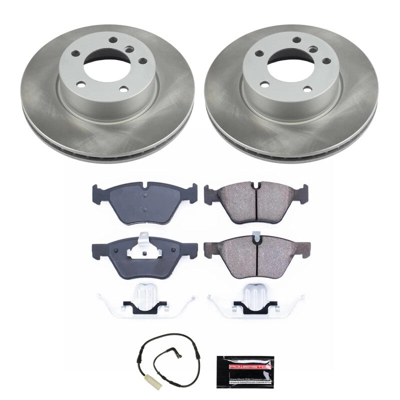 PowerStop Power Stop 08-10 BMW 128i Front Semi-Coated Rotor Kit SC8949 SC8949 Photo - Primary