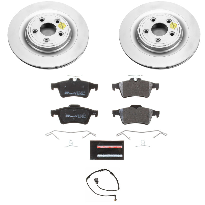 PowerStop Power Stop 10-15 Jaguar XF Rear Euro-Stop Brake Kit ESK6279 ESK6279 Photo - Primary