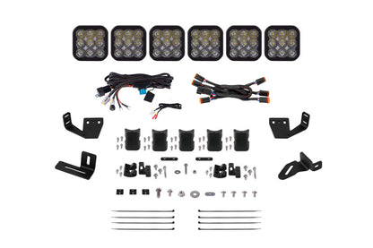 Diode Dynamics Prinsu/Sherpa Roof Racks- SS5 6-Pod CrossLink Mounting Kit - Pro White Driving DD7822 DD7822 Photo - Primary