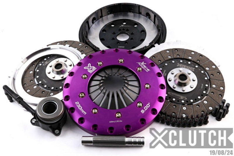 XCLUTCH 08-09 Audi A3 Sportback 2.0L 9in Twin Solid Organic Clutch Kit XKVW23698-2G XKVW23698-2G Photo - Primary