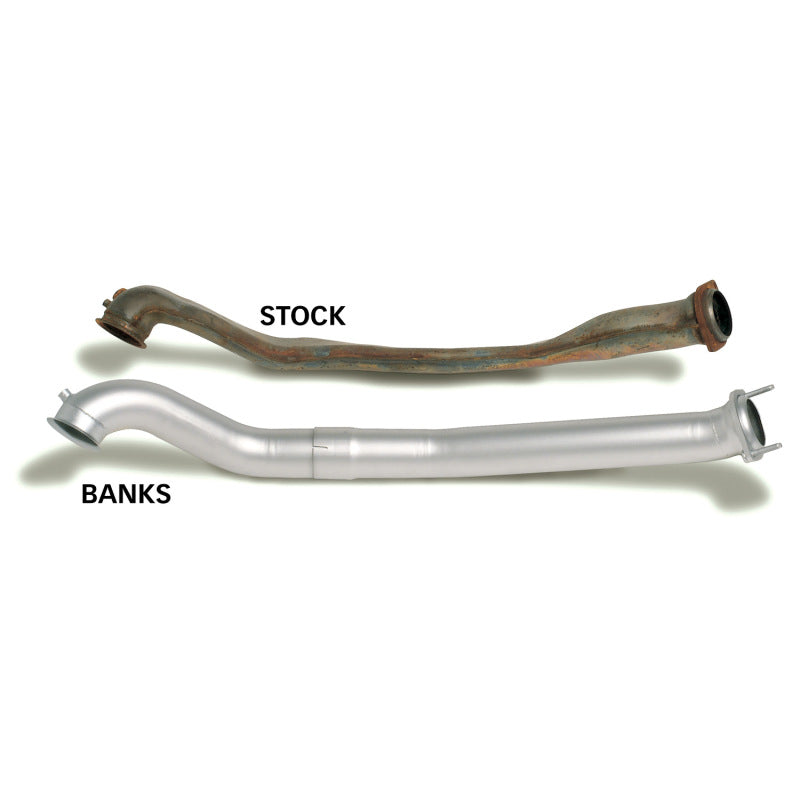 Banks Power 94-97 Ford 7.3L ECSB Monster Exhaust System - SS Single Exhaust w/ Black Tip 46296-B 46296-B Photo - in package