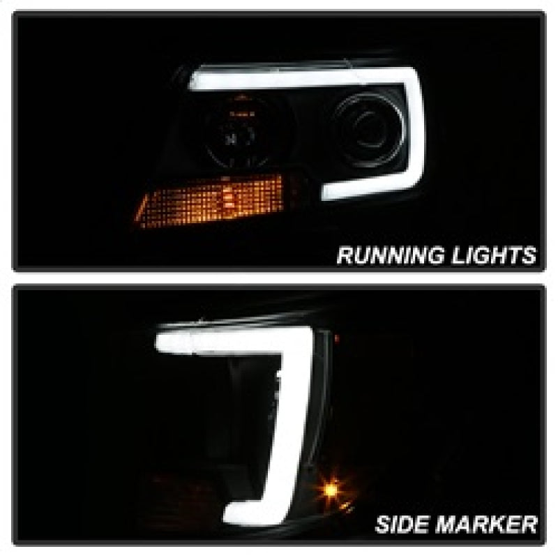 Spyder 15-17 Chevy Colorado Projector Headlights - Light Bar LED - Black (PRO-YD-CCO15-LBDRL-BK) 5085283 5085283 Photo - Unmounted