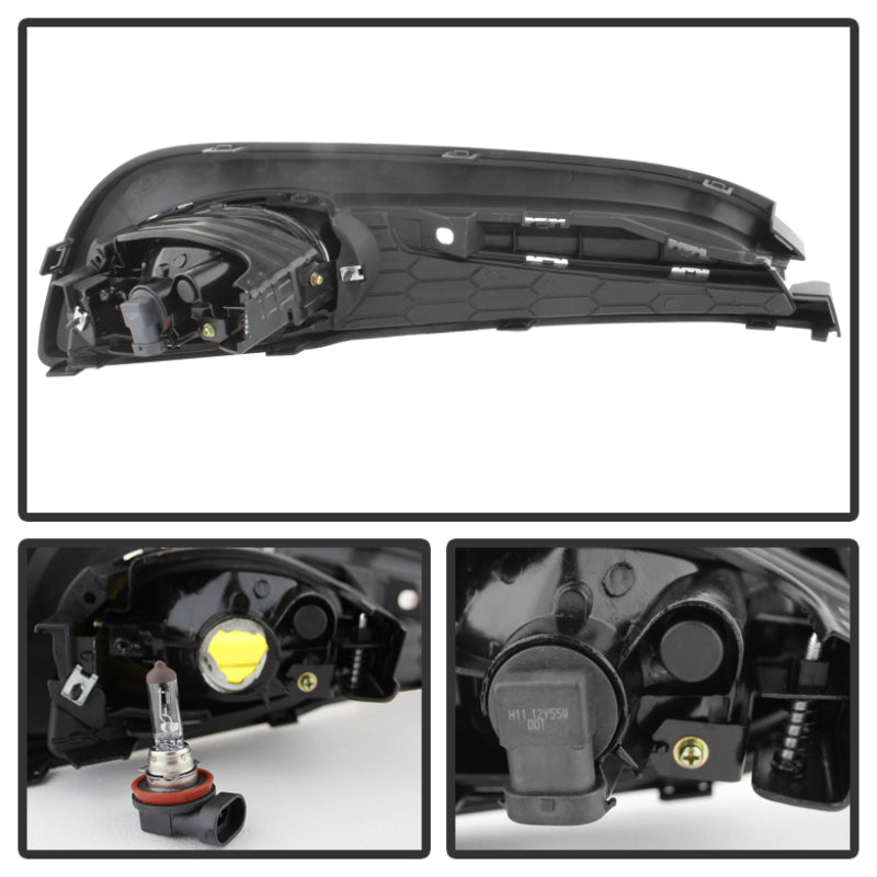 Spyder Honda Civic 2013-2014 4dr OEM Fog Light W/Switch Yellow FL-HC2013-4D-Y 5077752 5077752 User 1