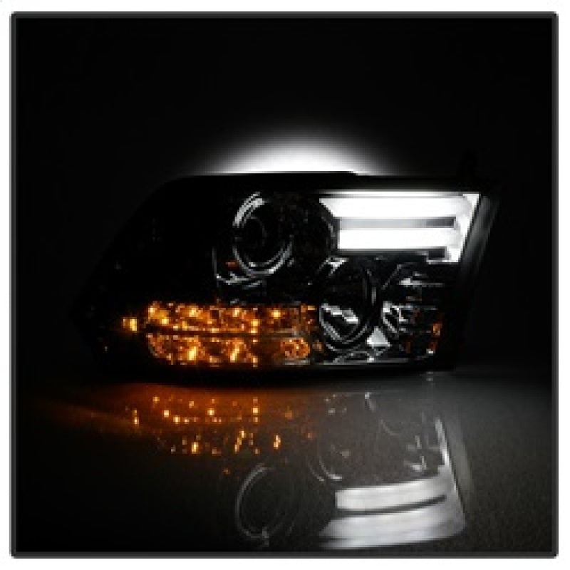 Spyder Dodge Ram 09-12 Projector Headlights Light Bar DRL Smoke PRO-YD-DR09-LBDRL-SM 5081742 5081742 Photo - Unmounted