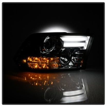 Spyder Dodge Ram 09-12 Projector Headlights Light Bar DRL Smoke PRO-YD-DR09-LBDRL-SM 5081742 5081742 Photo - Unmounted