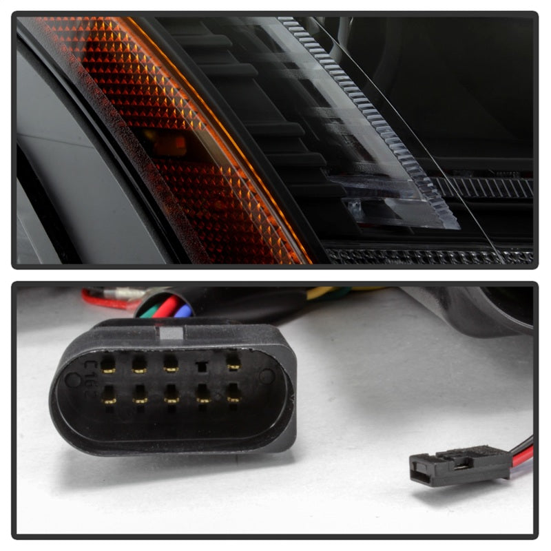 Spyder 08-15 Audi TT Halogen Projector Headlights w/Seq Turn Signal - Black (PRO-YD-ATT08-BK) 5085535 5085535 Photo - Unmounted