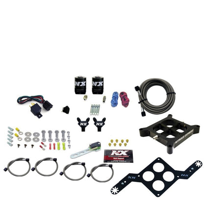 Nitrous Express 4150 Single Entry Billet Crossbar Nitrous Plate Kit (50-300HP) w/o Bottle 63040-00 63040-00 Photo - Primary