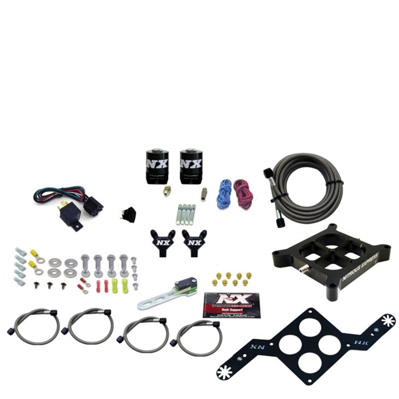 Nitrous Express 4150 Single Entry Billet Crossbar Nitrous Plate Kit (50-300HP) w/o Bottle 63040-00 63040-00 Photo - Primary