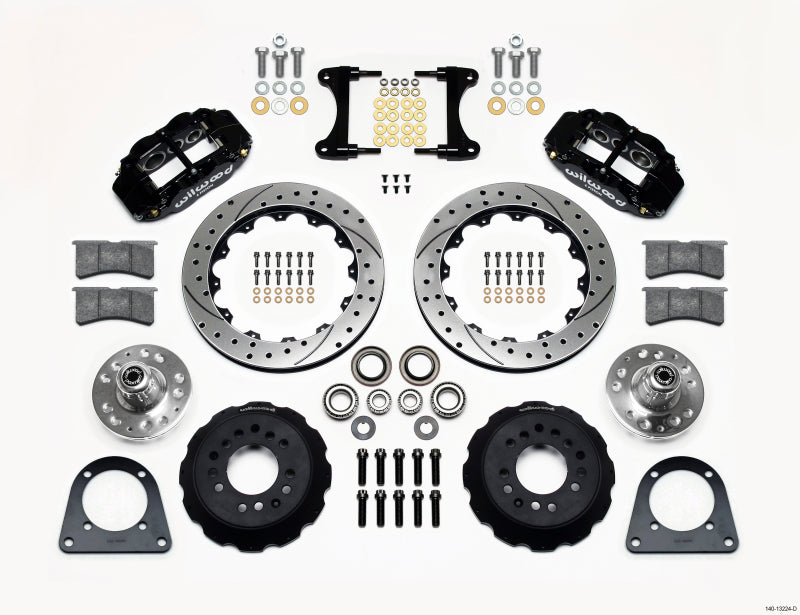 Wilwood Narrow Superlite 6R Front Hub Kit 12.88in Drilled TCI-IFS 71-78 (Pinto Based) 140-13224-D 140-13224-D Photo - Primary
