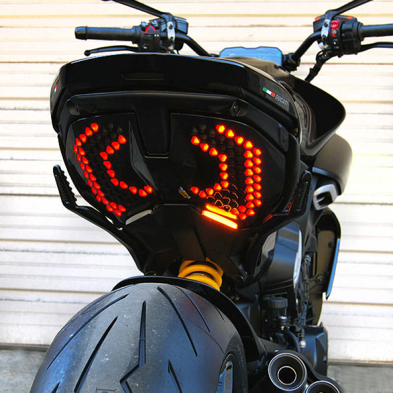 New Rage Cycles 23-24 Ducati Diavel V4 Rear Turn Signals DV4-RB DV4-RB Photo - Primary