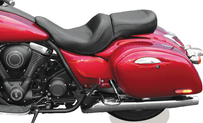 Mustang Motorcycle Mustang 11-19 Kawasaki Vulcan 1700 Vaquero Standard Touring 1PC Seat - Black 76287 76287 User 1