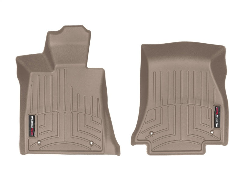 WeatherTech 2016+ BMW 7-Series Front FloorLiner - Tan (Vehicles w/ Rear Executive Lounge Seating) 458741 458741 Photo - Unmounted
