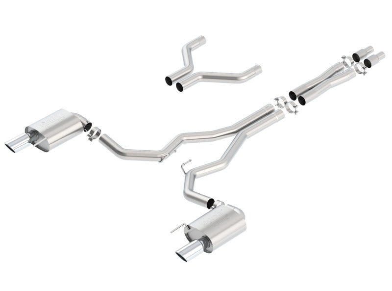 Borla Atak Cat-Back 15-17 Ford Mustang GT 5.0L V8 MT/AT 3in pipe 4in tip 140630 140630 Photo - Primary