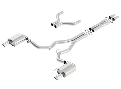 Borla Atak Cat-Back 15-17 Ford Mustang GT 5.0L V8 MT/AT 3in pipe 4in tip 140630 140630 Photo - Primary