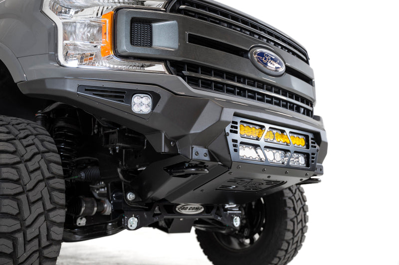 Addictive Desert Designs 18-20 Ford F-150 Bomber Front Bumper w/ Dual 20IN LED Mounts F180012140103 F180012140103 Photo - Mounted