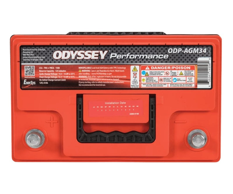 Odyssey Battery Auto/Truck/Heavy Duty & Commercial Performance AGM Battery (34-790) ODP-AGM34 ODP-AGM34 User 1
