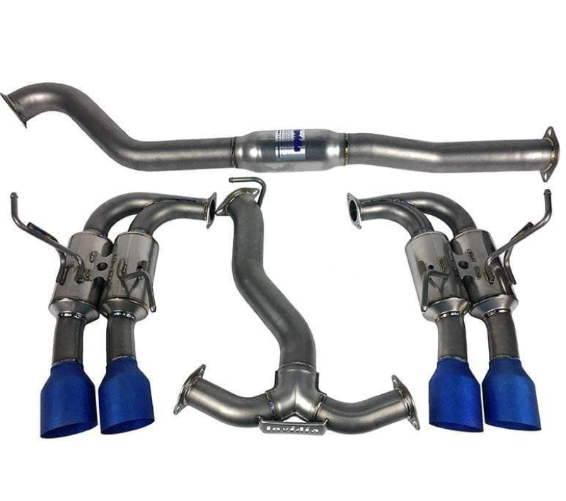 Invidia 11-14 WRX/STi Gemini 80mm Full Titanium 101mm Quad Tip Cat-Back Exhaust HS11STI5TG4ST