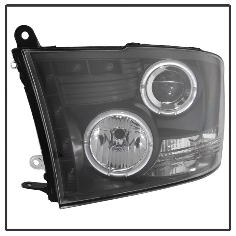 Spyder Dodge Ram 1500 09-14 10-14 Projector Headlights Halogen- LED Halo LED - Blk PRO-YD-DR09-HL-BK 5010032 5010032 Photo - Unmounted