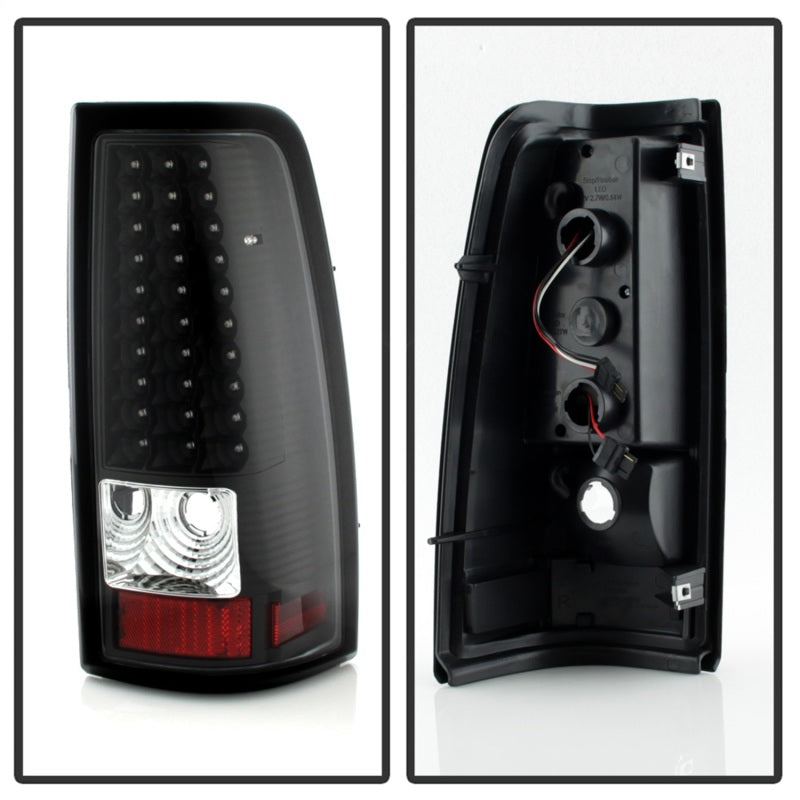 SPYDER Xtune Chevy Silverado 1500/2500/3500 99-02 LED Tail Lights Black ALT-ON-CS99-LED-BK 5008817 5008817 Photo - Unmounted