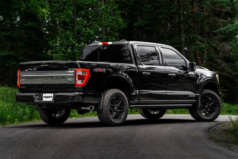 MBRP 2021+ Ford F-150 Powerboost Hybrid 3in Single Side Exit - T304 S5221304 S5221304 Photo - lifestyle view