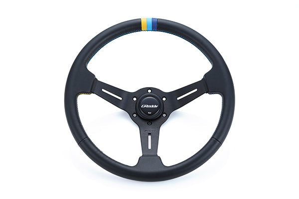 GReddy SPORT STEERING WHEEL - 3 STRIPE DEEP DISH 16600002