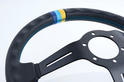 GReddy SPORT STEERING WHEEL - 3 STRIPE DEEP DISH 16600002