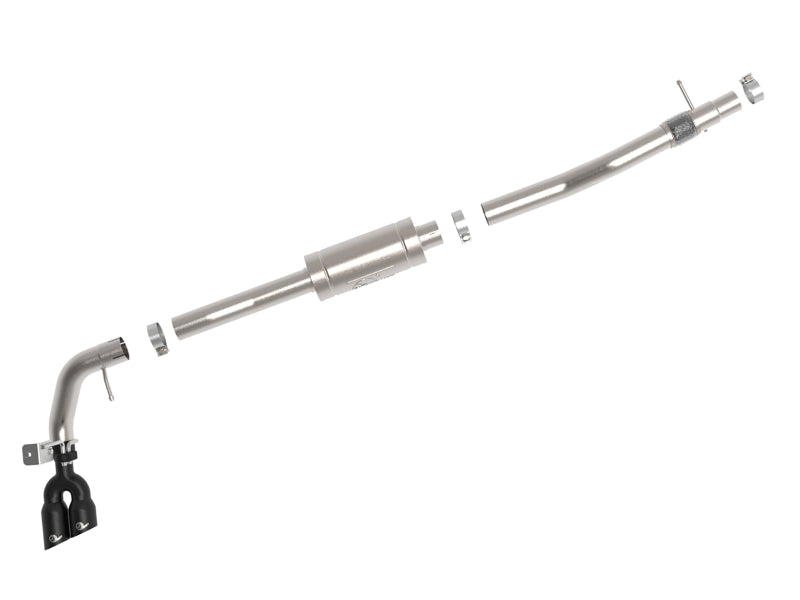 aFe Rebel Series 3in 304 SS Cat-Back Exhaust Side Exit w/ Black Tips 19 Ford Ranger L4-2.3L (t) 49-33111-B 49-33111-B Photo - Unmounted