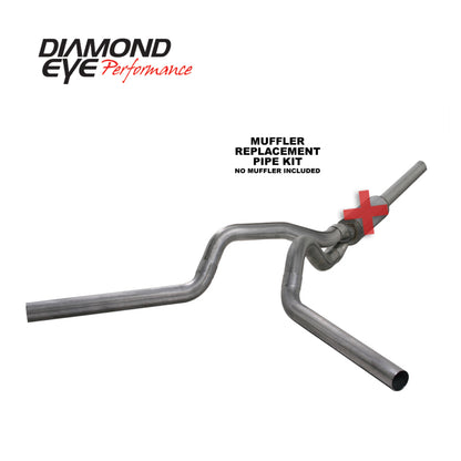 Diamond Eye Performance Diamond Eye KIT 4in CB MFLR RPLCMENT PIPE DUAL SS: 2004.5-2007.5 DODGE CUMMINS 600 K4236S-RP K4236S-RP Photo - Primary