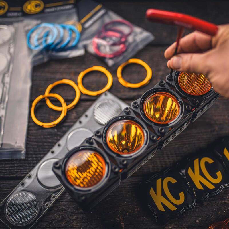 KC HiLiTES FLEX ERA LED Performance Yellow Combo Lens for Light Bars 4274 4274 Photo - lifestyle view