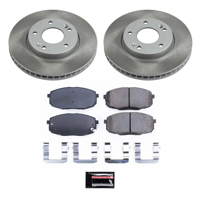 PowerStop Power Stop 10-13 Kia Forte Koup Front Semi-Coated Rotor Kit SC5911 SC5911 Photo - Primary