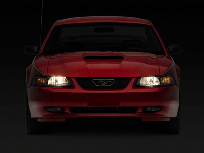 Raxiom 99-04 Ford Mustang Axial Series OEM Style Replacement Headlights- Blk Housing (Smoked Lens) 413420 413420 Photo - Close Up