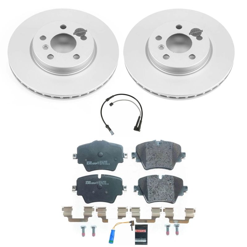 Power Stop 2019 Mini Cooper Clubman Front Euro-Stop Brake Kit ESK8323 ESK8323 Photo - Primary