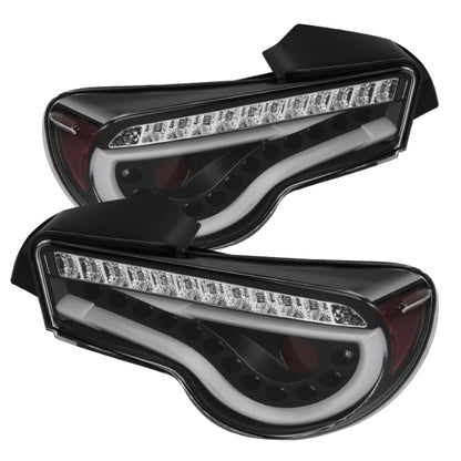 Spyder Scion FRS 12-14/Subaru BRZ 12-14 Light Bar LED Tail Lights Black ALT-YD-SFRS12-LBLED-BK 5072009 5072009 Photo - Primary