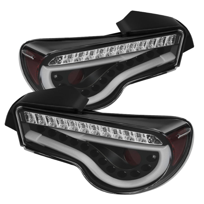 Spyder Scion FRS 12-14/Subaru BRZ 12-14 Light Bar LED Tail Lights Black ALT-YD-SFRS12-LBLED-BK 5072009 5072009 Photo - Primary