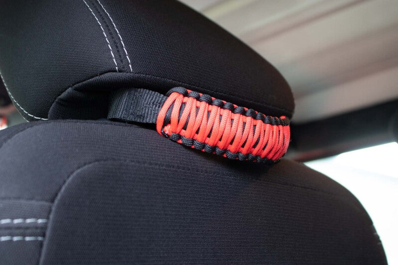 Fishbone Offroad Head Rest Paracord Grab Handles Red FB55282 FB55282 Photo - lifestyle view