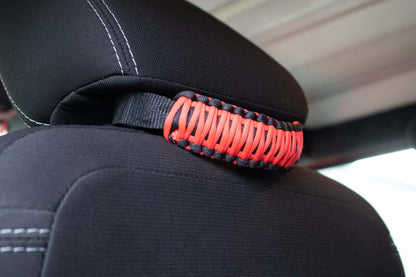 Fishbone Offroad Head Rest Paracord Grab Handles Red FB55282 FB55282 Photo - lifestyle view