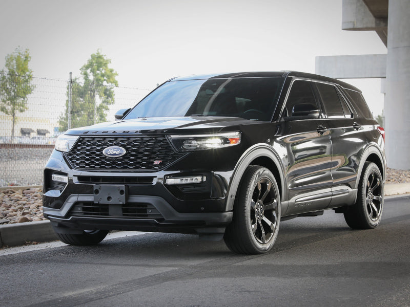 aFe CONTROL Billet Aluminum Wheel Spacers 5x114.3 CB70.5 1.25in - 15-24 Ford Mustang/20-23 Explorer 610-304001-B 610-304001-B Photo - Mounted