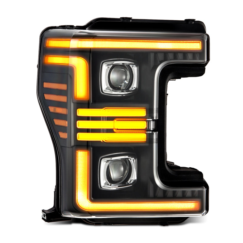 AlphaRex 17-19 Ford F-250/350/450/550  Super Duty PRO-Series Proj Headlights Black w/SeqSig & DRL 880321 880321 User 1