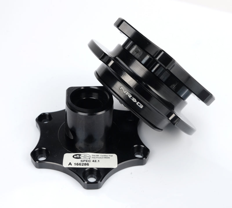 NRG Quick Release SFI SPEC 42.1 - Shiny Black Body / Shiny Black Ring SRK-R200BK-BK SRK-R200BK-BK User 1