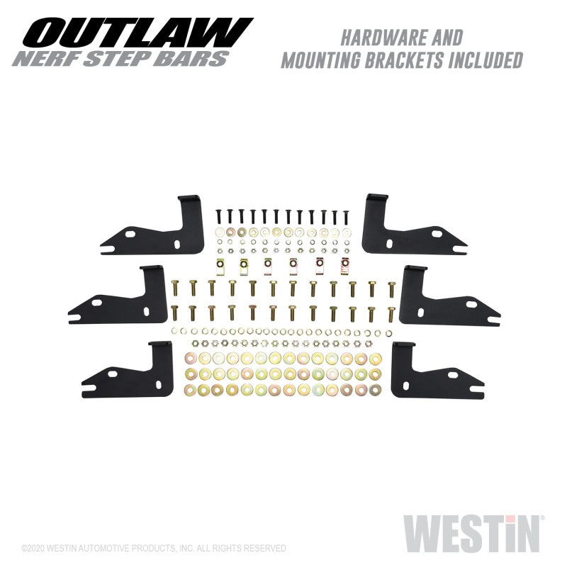 Westin 2020 Jeep Gladiator Outlaw Nerf Step Bars - Textured Black 58-54165 58-54165 Photo - Unmounted