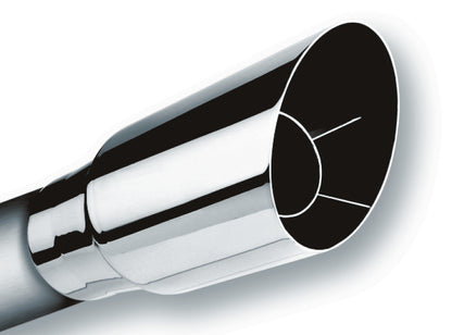 Borla Universal Polished Tip Single Round Angle-Cut (inlet 2 1/2in. Outlet 3 1/2in) *NO Returns* 20120 20120 Photo - Primary