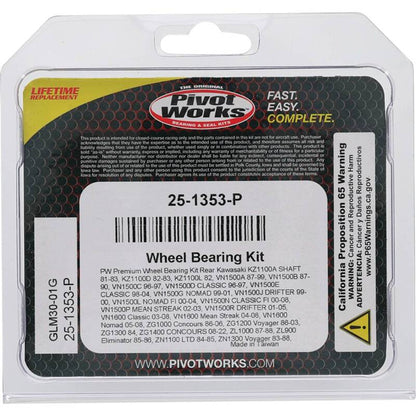 Pivot Works Kawasaki, Suzuki Wheel Bearing Kit Premium Bearings 25-1353-P 25-1353-P Photo - Primary