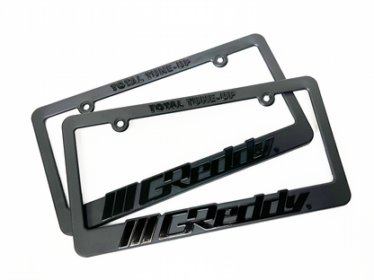 GReddy Total Tune Up License Plate Frame - "Black-out" or "Color"