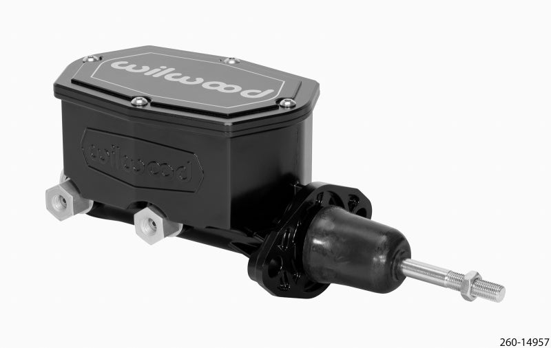 Wilwood Compact Tandem Master Cylinder - 7/8in Bore - w/Pushrod (Black) 260-14957-BK 260-14957-BK User 1