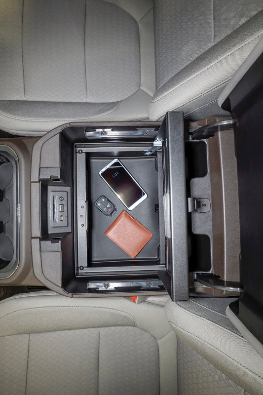Tuffy Products Tuffy Console Safe W/ Combo Lock For Chevrolet Silverado And Gmc Sierra W/ Flow Thru Console 356-01-A 356-01-A Photo - Mounted
